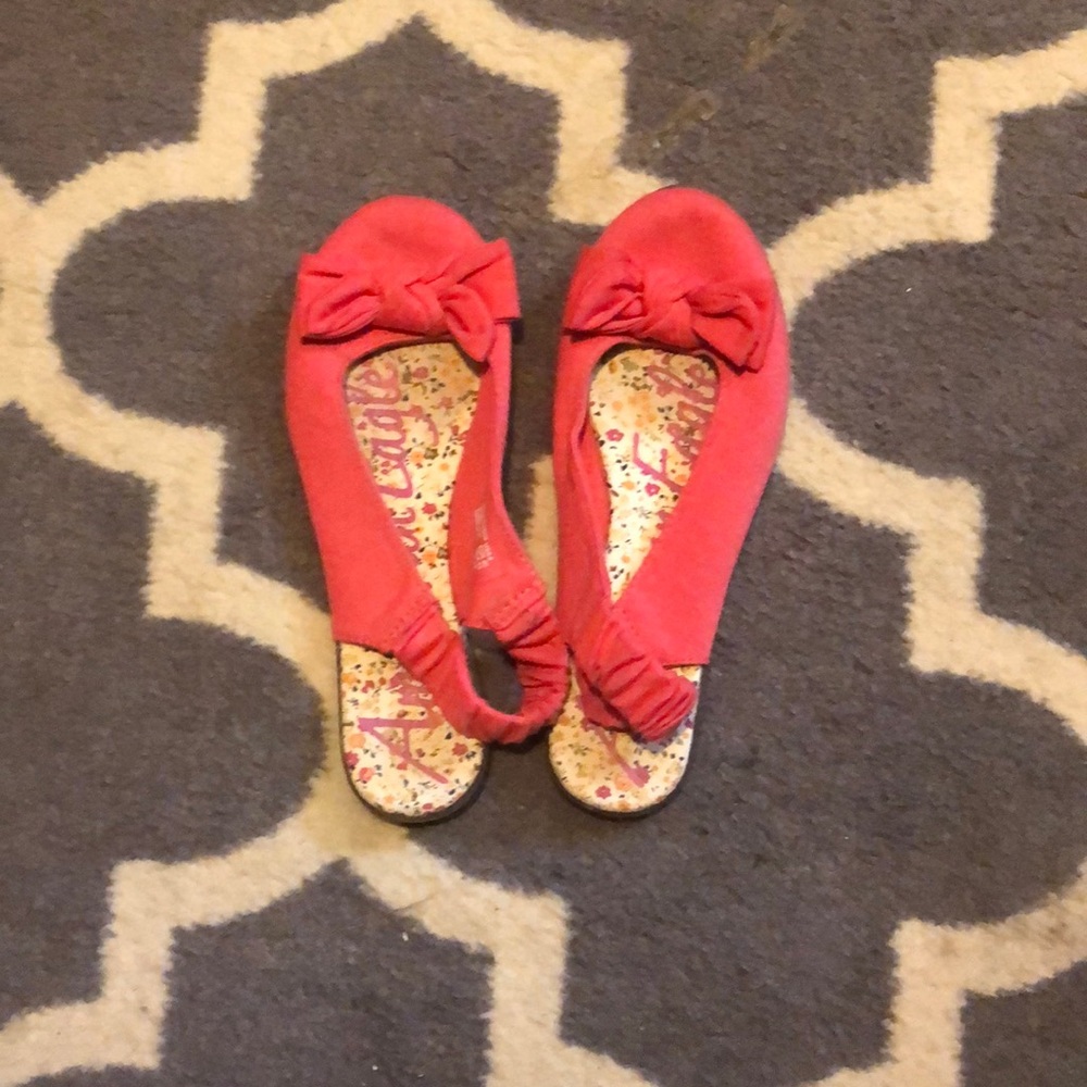 Bright Pink Sling Back Ballet Flats